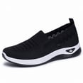 thumbnail image 7 of Samdudou Womens Sneakers Closed Toe Slip On Walking Shoes Breathable Lightweight Knit Mesh Upper Sporty Casual Athletic Running Gym Workout Daily Outdoor Footwear, 7 of 7
