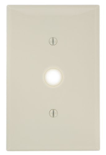 Photo 1 of 19 Packages Leviton PJ11-T Light Almond Midway Nylon Single Gang .406 Cable Wall Plate