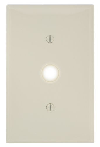 Photo 1 of 12pcs Leviton PJ11-T Light Almond Midway Nylon Single Gang .406 Cable Wall Plate