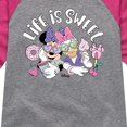 thumbnail image 3 of Mickey & Friends - Life Is Sweet - Toddler And Youth Girls Raglan Graphic T-Shirt, 3 of 4