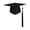 Black, variant on Graduation Cap with 2026 Tassel