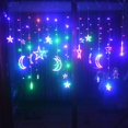 thumbnail image 4 of AMERTEER Led Moon Star Fairy Curtain String Lights In/Outdoor Mood Home Xmas Party Decor, 4 of 6