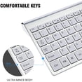 thumbnail image 2 of Wireless Keyboard and Mouse Combination, Cimetech Compact Full-size Wireless Keyboard and Mouse Set 2.4G Ultra-thin Fashion Design, Suitable for Windows, Computers, Desktops, PCs, Laptops-, 2 of 7