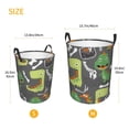 thumbnail image 5 of Balery Cartoon Dinosaurs Round Laundry Basket with Handles Waterproof Freestanding Laundry Hamper for Clothes Toys in the Dorm and Family-Small, 5 of 8