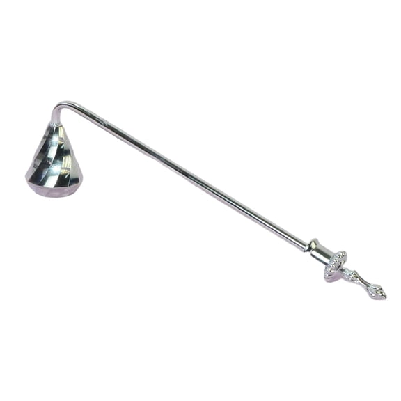 Ruanlalo Candle Snuffer with Long Handle Putting Out Candle Wick Flame Extinguishing Tool Candle Extinguisher Accessory Decorative Metal Candle Cover Tool