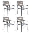 thumbnail image 1 of CorLiving Gallant Sun Bleached Grey Outdoor Dining Chairs, 1 of 1