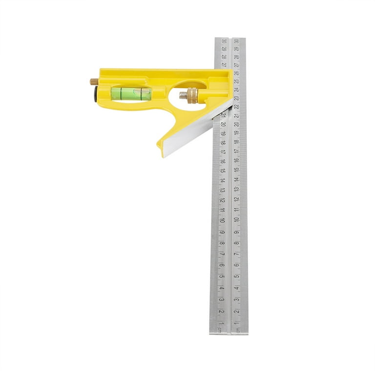 300mm Multi-Functional Combined Angle Ruler Horizontal Movable Right Angle  Ruler 45 Degrees Measuring Circle Center Angle Ruler