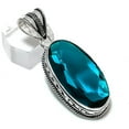 thumbnail image 2 of Natural Indicolite Tourmaline Handmade 925 Sterling Silver Pendant 2.09", 2 of 2