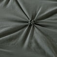 thumbnail image 5 of JML 5 Piece Pintuck Ruffle Skirt Bedspread King Size,Dark Grey Coverlet with Shams and Area Rugs, 5 of 6