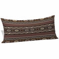 thumbnail image 2 of Brown Boho Body Pillow Covers 20"x60", Vintage Ethnic Tribe Retro Abstract Art Soft Brushed Microfiber Breathable Throw Pillow Covers, Pillowcase with Zipper for Couch Sofa Bedroom Living Room, 2 of 9