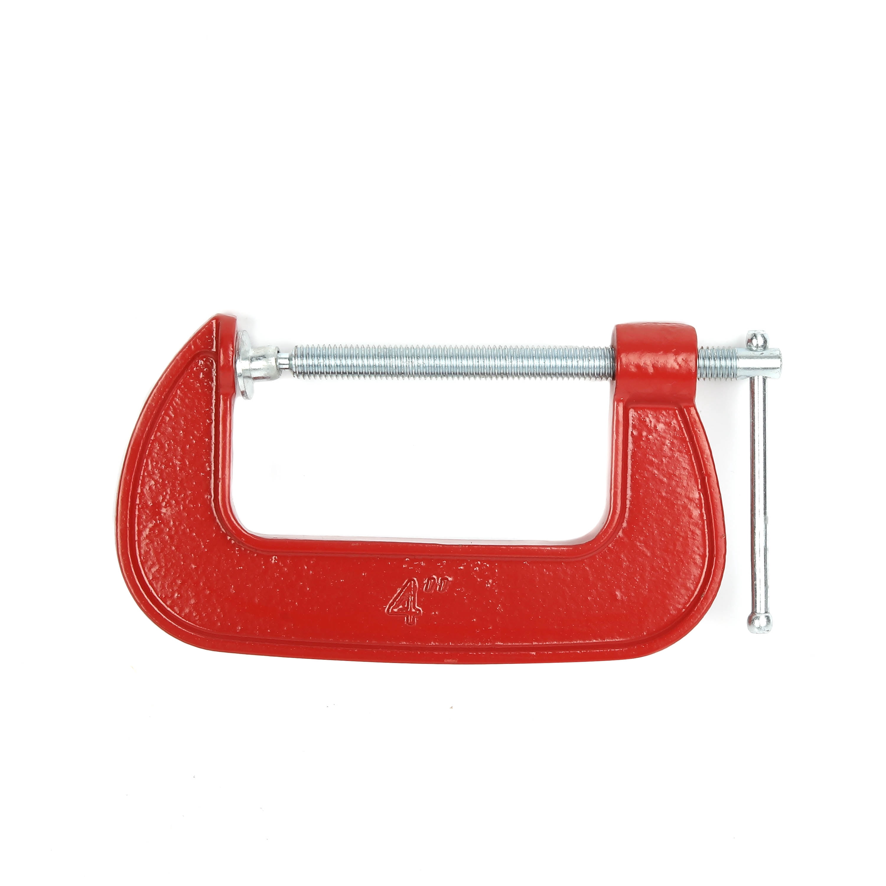 Hyper Tough 4-Inch C-Clamp with Steel Threaded Screw and Swivel Jaw Pad