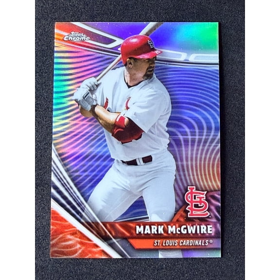 Mark McGwire 2026 Topps Chrome RVH-4 Chrome Rivals Home St. Louis Cardinals Baseball Card St. Louis Cardinals MLB BASEBALL Trading Card