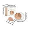 thumbnail image 3 of Reduce Price! WSBDENLK Three Color Concealer Conceal Dark Circles and Pigmentation Can Also Outline 15g, 3 of 5