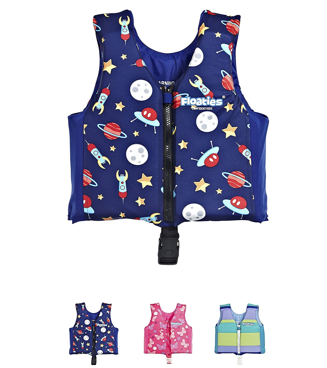 Kids Swim Vest Pool Floats - Swimming Floatation Vest for Toddlers & Kids by (Blue, Large