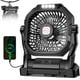 thumbnail image 1 of Ventilador de camping ROSHOPI recargable de 20000 mAh con luz LED de 4 velocidades, 1 of 7