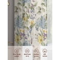 thumbnail image 6 of Vintage Spring Floral Sheer Curtains 45 Inch Length 2 Panels Set Window Treatments, Farmhouse Flowers Rustic Rod Pocket Semi Curtains for Living Room/Bedroom/Kitchen Décor, 104"W x 45"L, 6 of 7
