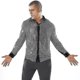 thumbnail image 2 of Top de malla con lentejuelas brillantes para hombre, camisa de baile disco de los años 60 y 70, 2 of 5