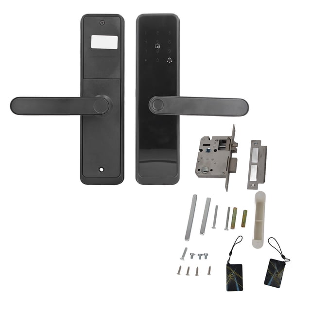 Cerradura inteligente para puerta, huella dactilar, contraseña, tarjeta IC, llave, Control de aplicación antirrobo, cerradura de entrada para seguridad del hogar