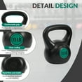 thumbnail image 3 of BalanceFrom 5 10 15lbs Wide Grip Kettlebell, Black, 3 of 7