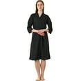 thumbnail image 1 of Women Robes Unisex Breathable Solid Color Bathrobe Splicing Home Clothes Robe Coat Woman Blending Pajamas, 1 of 7
