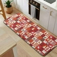 thumbnail image 5 of Red Christmas Patchwork Pattern Kitchen Rug Mat,Kitchen Runner Rugs Non Skid Washable,Decorative Kitchen Floor Mats for Kitchen,Sink,Laundry,17"x47.2", 5 of 7