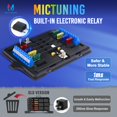thumbnail image 3 of MICTUNING P1B RGB 8 Gang Switch Panel, Multifunction Toggle Momentary Flash Strobe Pulsed Switch Pod with Backlit Off, 5-Level Brightness Circuit Control Relay Syste, 3 of 8