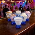thumbnail image 6 of Yalin 9 oz Martini Glasses, Thick Base Stemless Acrylic Cocktail Glass for Margarita, Juice, Ice Cream, Reusable Drink Cups, Stackable, BPA-Free, Shatter Proof, Dishwasher Safe, Set of 6 (Blue), 6 of 6
