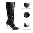 thumbnail image 4 of DREAM PAIRS Knee High Boots for Women, Sexy Pointed Toe Stiletto High Heel Boots, Fashion & Classic Dress Shoes, 4 of 8