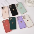 thumbnail image 2 of Funda de teléfono con estampado de corazones para iPhone 11, color blanco, TPU brillante, 2 of 4