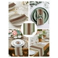 thumbnail image 4 of Sage Green Cloth Napkins Washable Set of 4, Farmhouse Wood Grain Vintage Brown Striped Reusable Dinner Table Napkins Cloth Bulk for Weddings Kitchen Restaurants Hotel Events Parties 20 x 20 Inch, 4 of 9