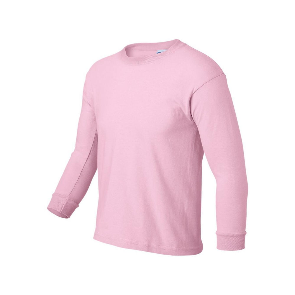 Gildan Youth Ultra Cotton® LongSleeve TShirt LIGHT PINK S