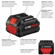 Bosch CORE18V Lithium-Ion 8 Ah 18V High Power Battery, 2-Pack