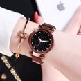 thumbnail image 1 of Ladies Magnet Buckle Starry Diamond Geometric Quartz Watch For Elegance And Style, 1 of 3