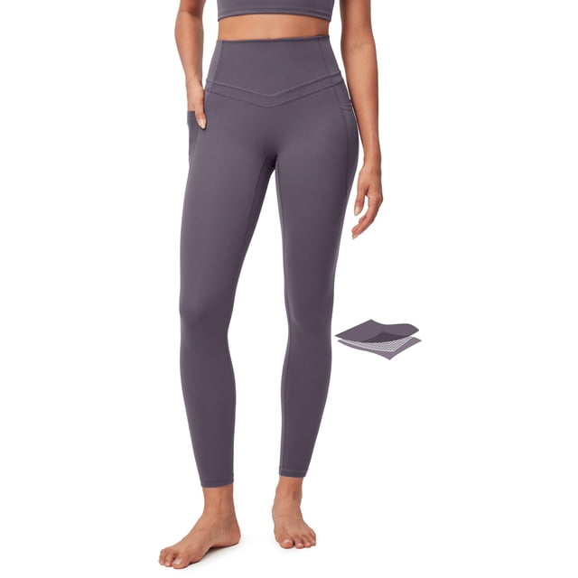 Leggins de compresión IUGA PowerTight para mujer, color gris hierro