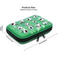 thumbnail image 1 of Estuche rígido Veeki 3D de fútbol de gran capacidad para niños y estudiantes. Adorable estuche verde con cremallera., 1 of 2
