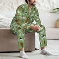 thumbnail image 7 of Salouo Cows And Calves Print Button-Front Long Sleeve Pajama Set for Men, Soft 2Pjs Men's Long Sleeve Sleepwear-Medium, 7 of 7