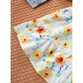 thumbnail image 7 of Girls 2pcs Long Sleeve Denim Button Coat & Straps Floral Print Flare Dress Trendy Casual Kids Outdoor Clothes For Spring And Autumn, 7 of 7