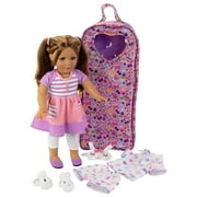 18" Vinyl Doll Allie Set with Backpack Carry Case