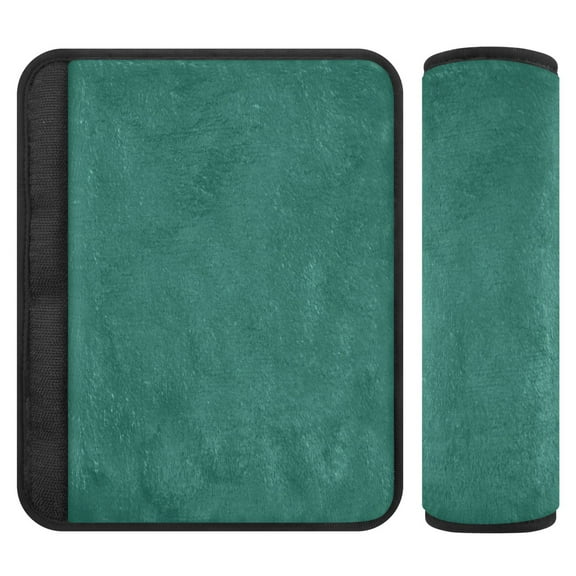 ALAZA Dark Green Car Seat Belt Adjuster Neck Covers Shoulder Cushions Pads S