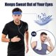 thumbnail image 4 of Diademas para hombres, diadema de yoga para entrenamiento, diadema de algodón elástica antideslizante, bandas para la cabeza para el sudor para deportes, correr, fitness (4 unidades), 4 of 5