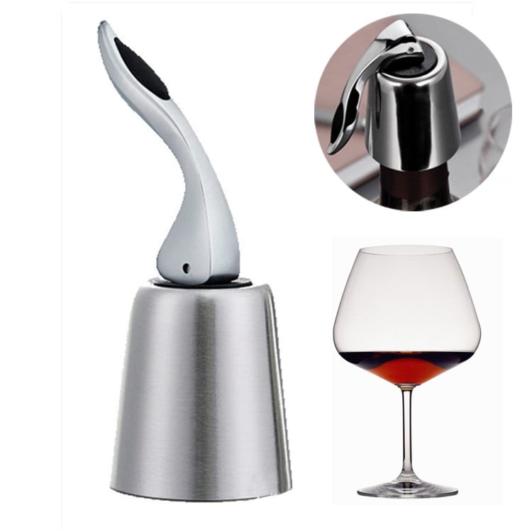 Stainless Steel Reusable Vacuum Sealed Champagne Red Wine Bottle Stopper Cap Stainless Steel Reusable Vacuum Sealed Champagne Red Wine Bottle Stopper Cap