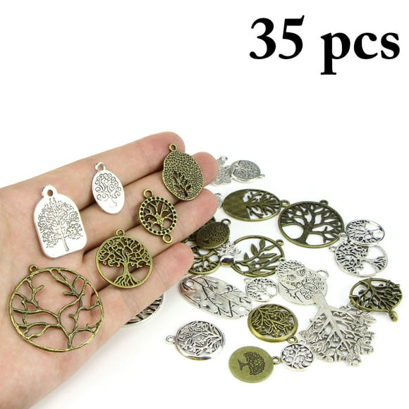 Breloques Pendentif Bricolage Alliage Mixte Vie d'Arbre Artisanat Breloques Bijoux Breloques