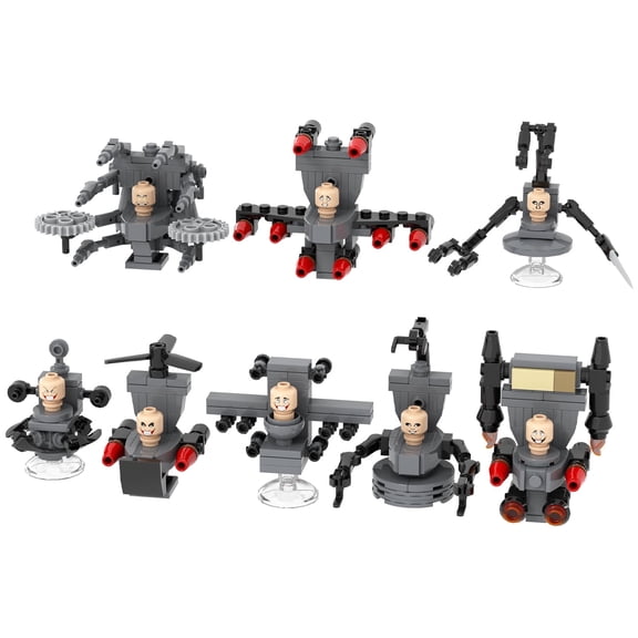 MOOXI Toilets Action Figures Building Set,Classic Creative Building Blocks Children Kit,Gifts for Kids(435pcs)