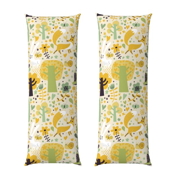 Fotbe Animal Tree Funda para Almohada Corporal con Diseño, Funda de Microfibra Ultrasuave de 20x54 Pulgadas, Ropa de Cama Elegante