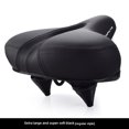 thumbnail image 1 of Extra-Large Ultra-Soft Mountain Bike Saddle with Thick Sponge & Silicone Shock Absorption, Spring Cushioned Comfortable Seat for Long-Distance Riding, Universal Fit for Electric Bicycles - Basic, 1 of 6