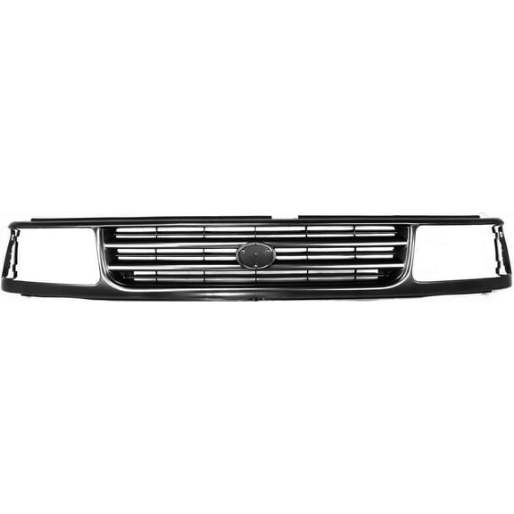 Grille Assembly Compatible With 1993-1998 Toyota T100 Gray Shell and Insert