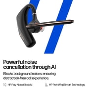 HP Poly (formerly Plantronics) Voyager Legend 50 - Bluetooth Headset - 4 Noise-Canceling Mics, AI NoiseBlockAI & WindSmart Technology - Seamless Connectivity & Smart Call Controls - All-Day Comfort