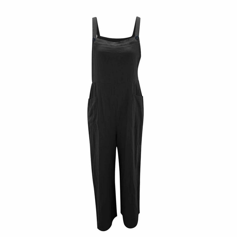Casual Street Solid Pocket Square Collar Sleeveless Regular Denim Jumpsuits Casual Street Solid Pocket Square Collar Sleeveless Regular Denim Jumpsuits