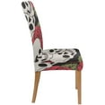thumbnail image 3 of RYLABLUE Crânes Roses Fleur Stretch Chaise Housse de Protection Siège Housse pour Salle à Manger Hôtel Mariage Ensemble de 6, 3 of 5