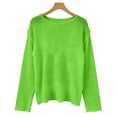thumbnail image 2 of YVNAURA Boat Neck Mesh Top for Women Sheer See Through Blouse Long Sleeve Open Knit Lightweight Crochet Pullover Summer Layering Tee Festival Vacation Outfit, Green,M, 2 of 7